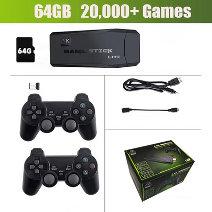 Consola de videojuegos M8 mando inalámbrico Dual  2,4G, 4K, 10000 juegos 64GB Retro regalo de Navidad
